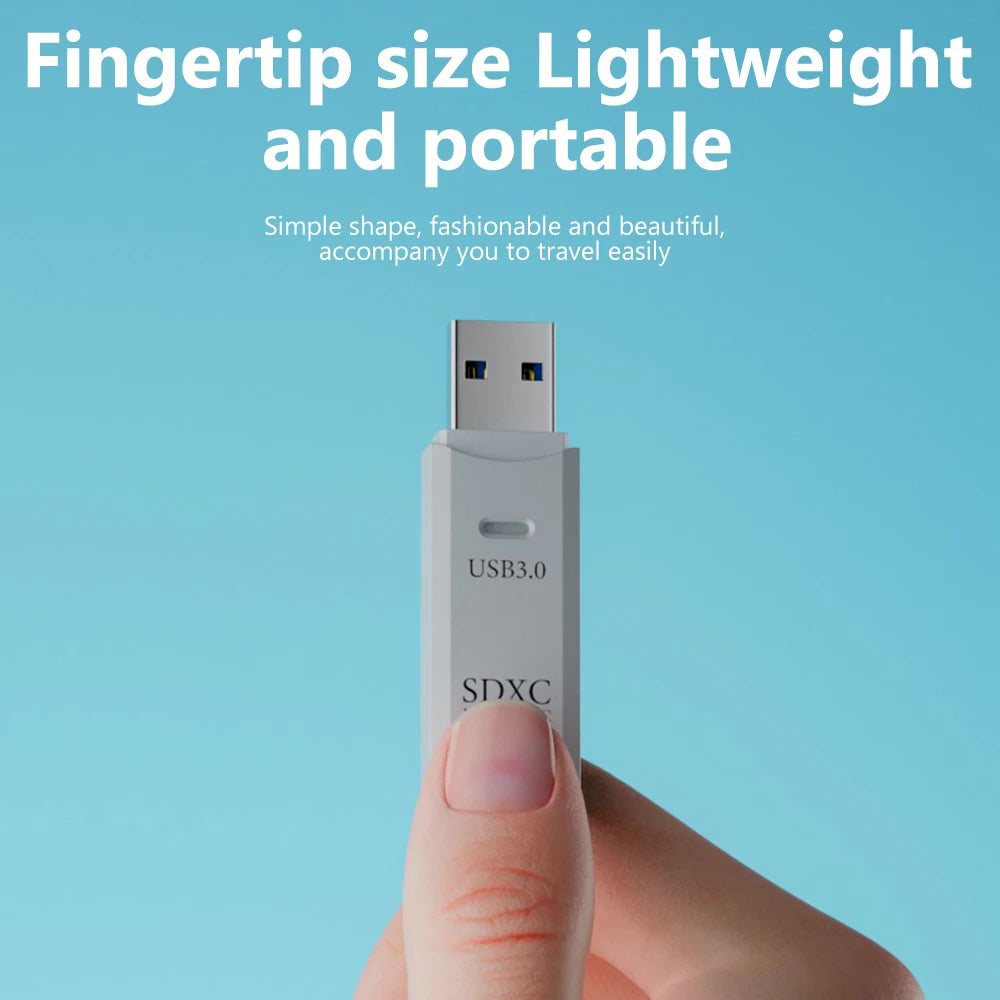 SpeedMate™ 2-in-1 USB 3.0 Card Reader – Plug, Read, Go!