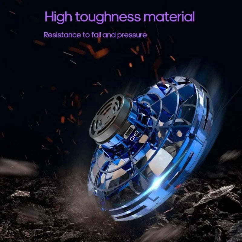 Flying Spinner Mini UFO Drone Flying Fidget Spinner Hover Boomerang Fidget Spinner Hand Controlled Mini Drone Outdoor Flying Toy